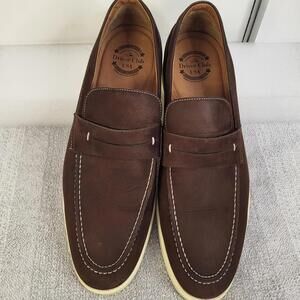 Driver Club USA New Haven men's brown leather loafers size 12